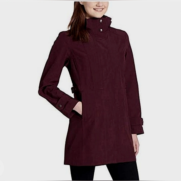 Kirkland Signature Jackets & Blazers - Kirkland Signature Ladies' Trench Coat Purple Lightweight Water Resistant